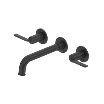 Riobel Authentica™ Wall Mount Lavatory Faucet Trim In Black