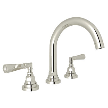 ROHL San Giovanni™ Widespread Lavatory Faucet With C-Spout In Polished Nickel