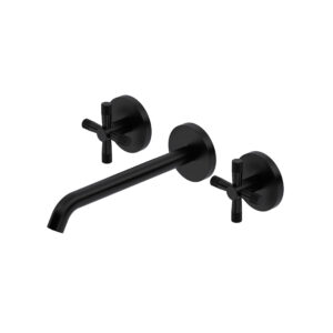 ROHL Amahle™ Wall Mount Lavatory Faucet Trim In Matte Black