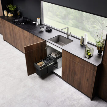 Blanco Precis SILGRANIT 24" Single Bowl Undermount Kitchen Sink - Volcano Gray - Image 3