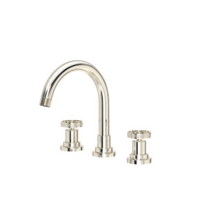 ROHL Campo™ Widespread Lavatory Faucet With C-Spout In Polished Nickel