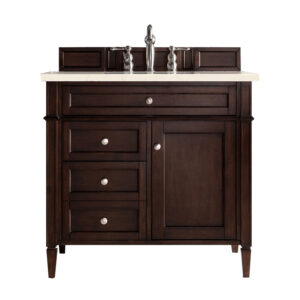 Brittany 36" Single Vanity, Burnished Mahogany