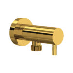 ROHL Handshower Outlet With Integrated Volume Control In Unlacquered Brass