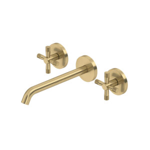 ROHL Amahle™ Wall Mount Lavatory Faucet Trim In Antique Gold