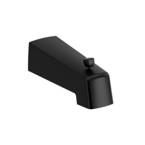 Riobel Wall Mount Tub Spout With Diverter In Black