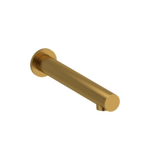 Riobel Wall Mount Tub Spout In Brushed Gold