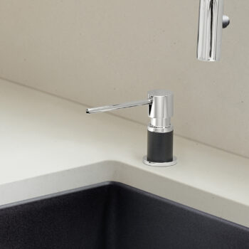 Blanco Lato Soap Dispenser - Chrome/Anthracite - Image 2