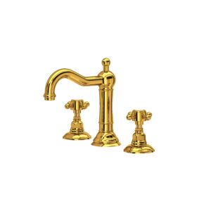 ROHL Acqui® Widespread Lavatory Faucet In Unlacquered Brass