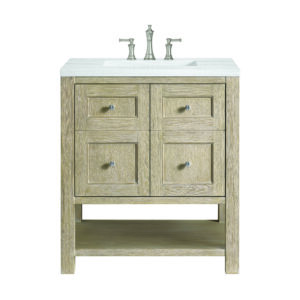 Breckenridge 30" Single Vanity, Whitewashed Oak