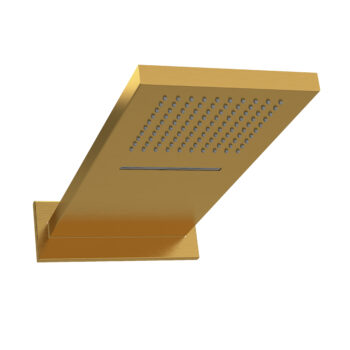 Riobel 22" x 9" Waterfall and rain showerhead In Brushed Gold