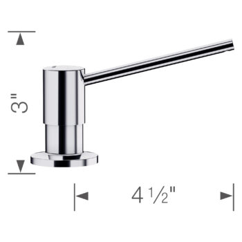 Blanco Torre Soap Dispenser - Chrome - Image 3