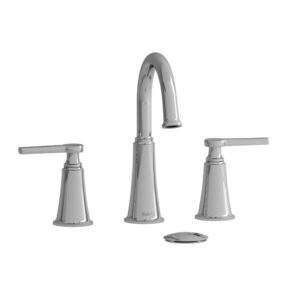 Riobel Momenti™ Widespread Lavatory Faucet With C-Spout In Chrome