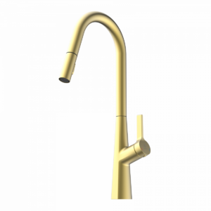 Wasserwerk Keid Curve Pull-Down Faucet Brushd Gold