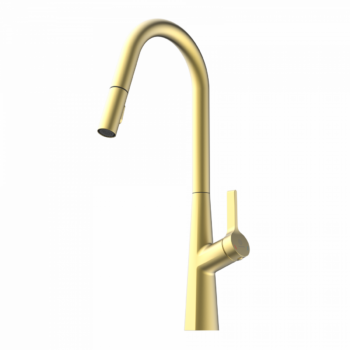 Wasserwerk Keid Curve Pull-Down Faucet Brushd Gold