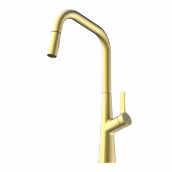 Wasserwerk Keid Edge Pull-Down Faucet Brushed Gold