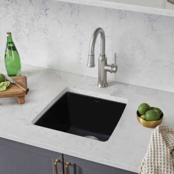Blanco Performa SILGRANIT 17" Undermount Bar Sink - Coal Black - Image 2