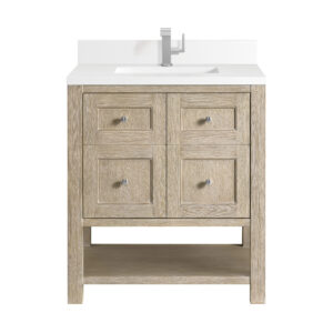 Breckenridge 30" Single Vanity, Whitewashed Oak