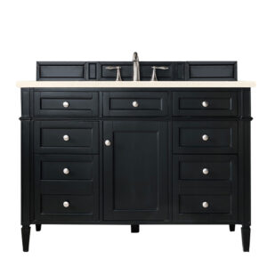 Brittany 48" Single Vanity, Black Onyx