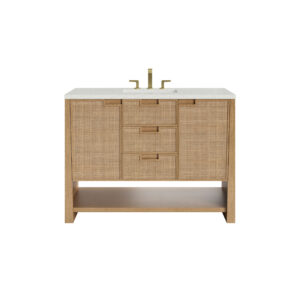 Solene 48" Single Vanity, Seaside Oak