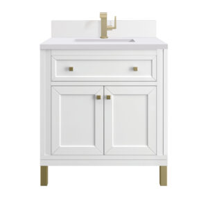 Chicago 30" Single Vanity, Glossy White