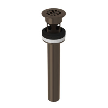 ROHL Lavatory Grid Drain With Overflow In Tuscan Brass