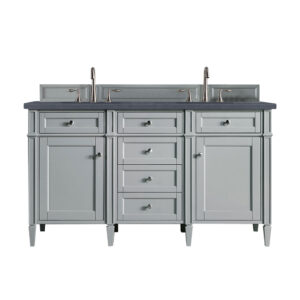 Brittany 60" Double Vanity, Urban Gray