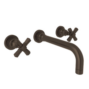 ROHL San Giovanni™ Wall Mount Lavatory Faucet Trim In Tuscan Brass