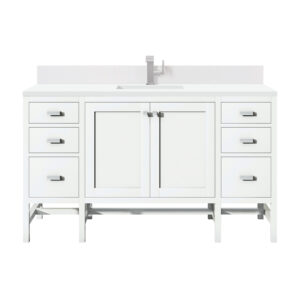 Addison 60" Single Vanity, Glossy White