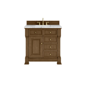 Brookfield 36" Single Vanity, Honey Oak