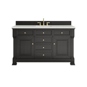 Brookfield 60" Single Vanity, Black Onyx