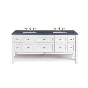 Breckenridge 72" Double Vanity, Bright White