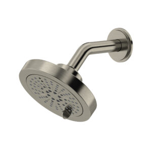 Riobel 5″ 6-Function Showerhead With Arm In Brushed Nickel
