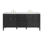 Myrrin 72" Double Vanity, Carbon Oak