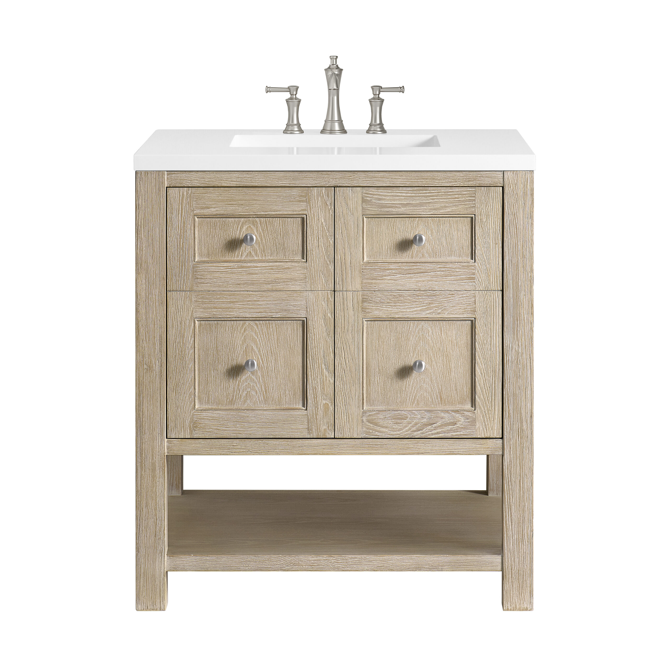 Breckenridge 30" Single Vanity, Whitewashed Oak