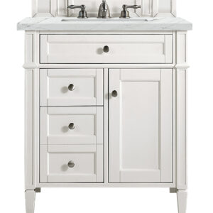 Brittany 30" Single Vanity, Bright White