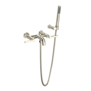 ROHL Lombardia® Exposed Wall Mount Tub Filler In Polished Nickel