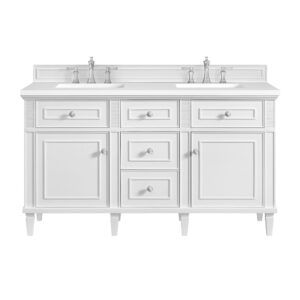 Lorelai 60″ Double Vanity, Bright White