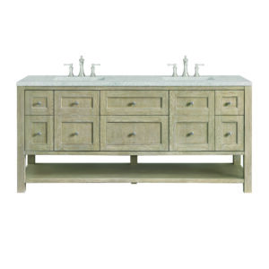 Breckenridge 72" Double Vanity, Whitewashed Oak