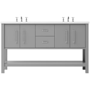 Vander 72″ Kiawah Double Bath Vanity In Platinum Gray