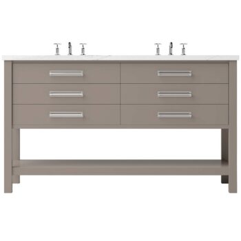 Vander 72" Kiawah Double Drawer Bath Vanity In Taos Taupe