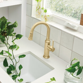 Blanco Empressa Pull-Down Bar Faucet 1.5 GPM - Satin Gold - Image 3