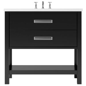 Vander 48″ Kiawah Two-Drawer Single Bath Vanity In Noir