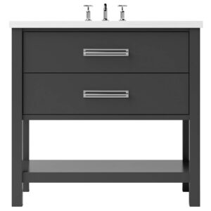 Vander 48″ Kiawah Two-Drawer Single Bath Vanity In Off Black