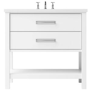Vander 48″ Kiawah Two-Drawer Single Bath Vanity In Pure White