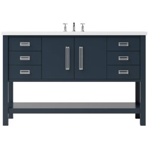 Vander 60″ Kiawah Single Extra Wide Bath Vanity In Hague Blue