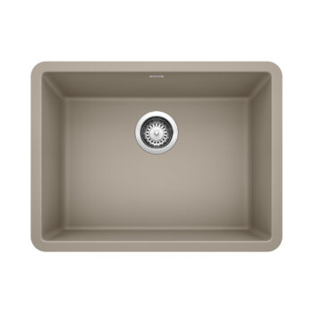 Blanco Precis SILGRANIT 24" Single Bowl Undermount Kitchen Sink - Truffle