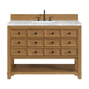 Malibu 48" Single Vanity, Amber Birch