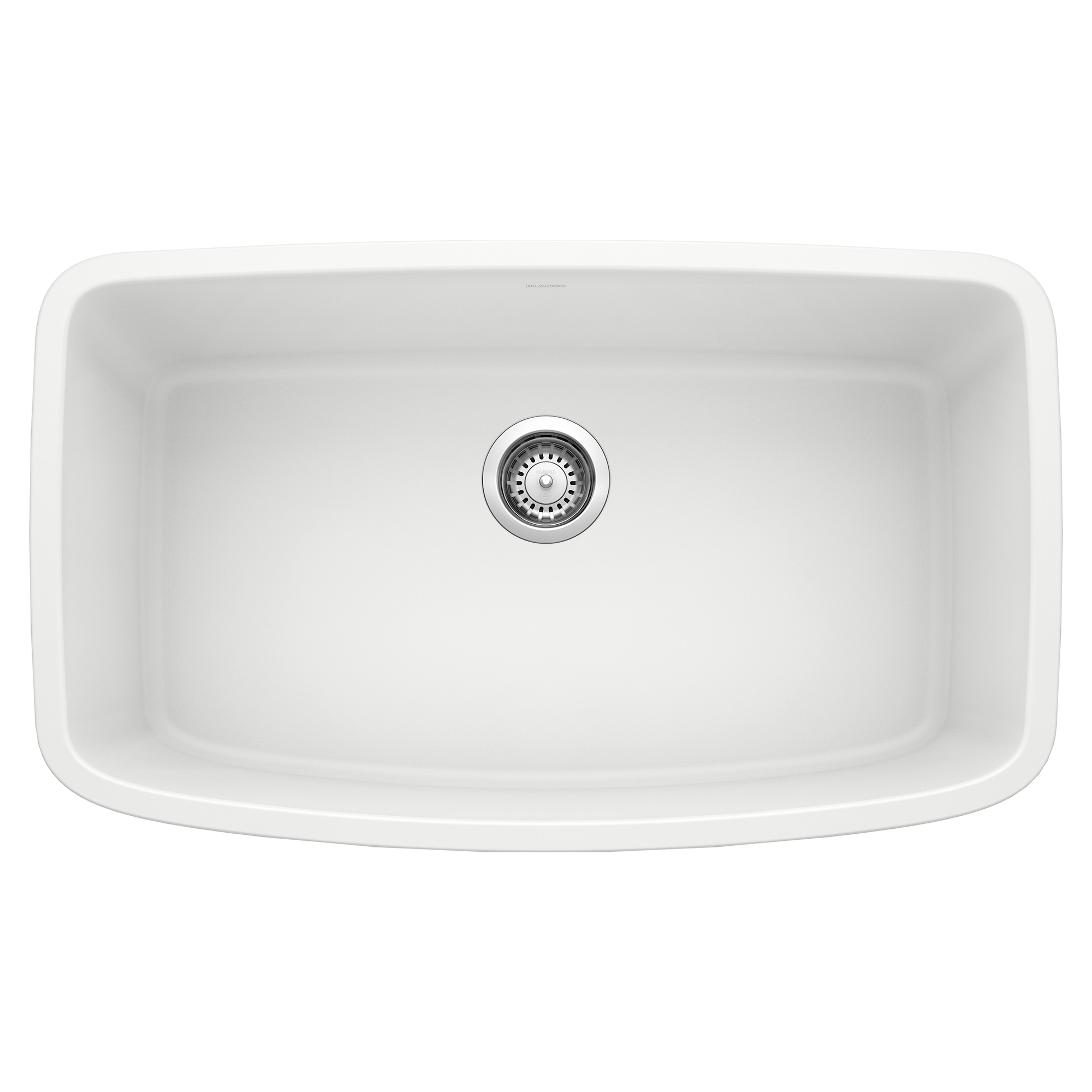 Blanco Valea SILGRANIT 32" Super Single Undermount Kitchen Sink - White