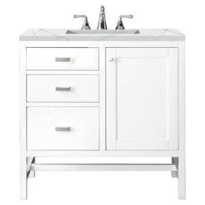Addison 36" Single Vanity, Glossy White
