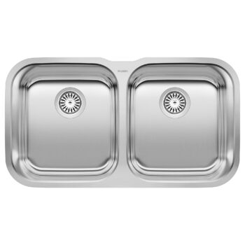 Blanco Stellar 33" 50/50 Double Bowl Undermount Stainless Steel Kitchen Sink